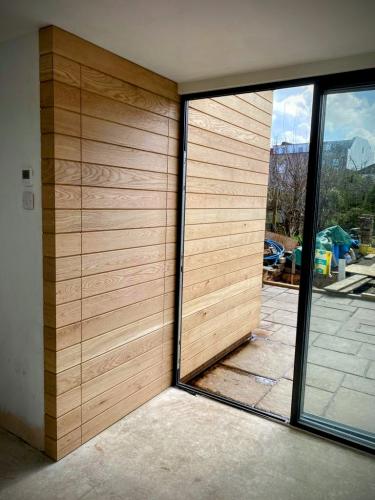 Raglan Rd extension oak cladding WC door shut